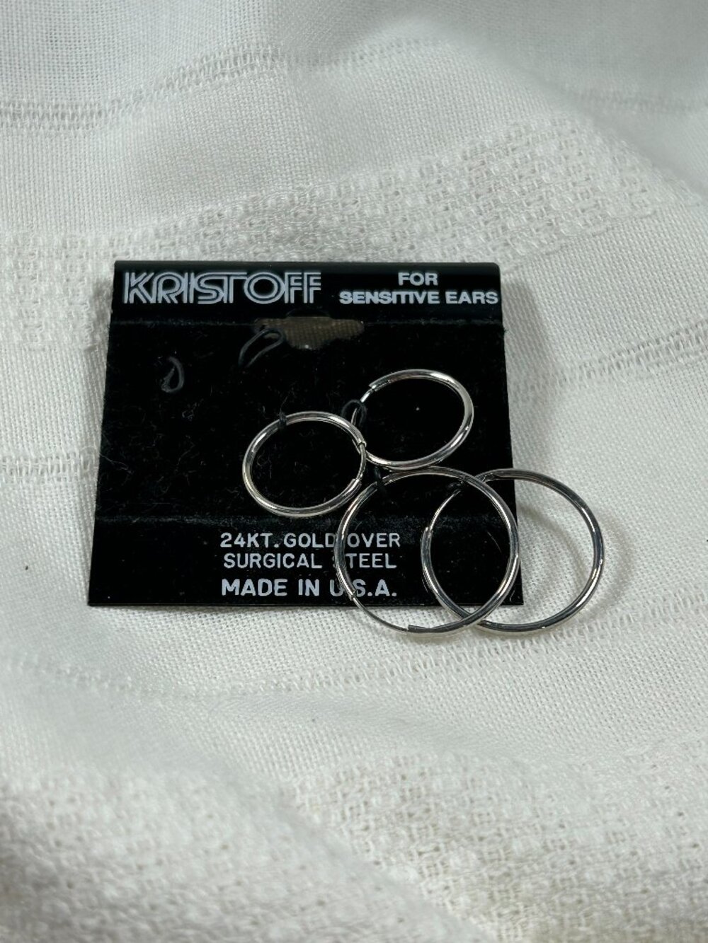 Surgical Steel Kristoff Brand Hoop Earrings - Set of 2 - NWOT